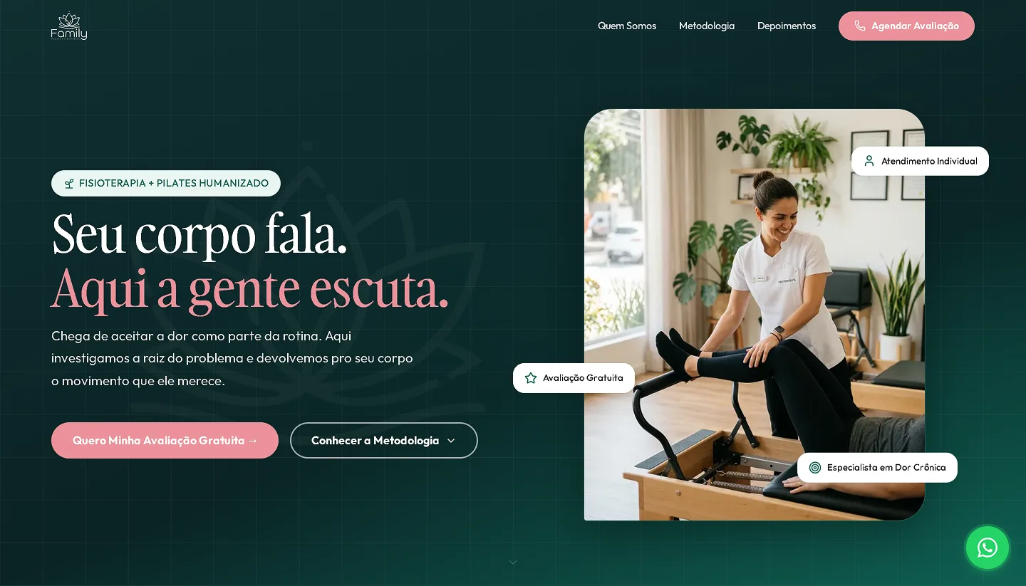 Family Pilates e Fisioterapia